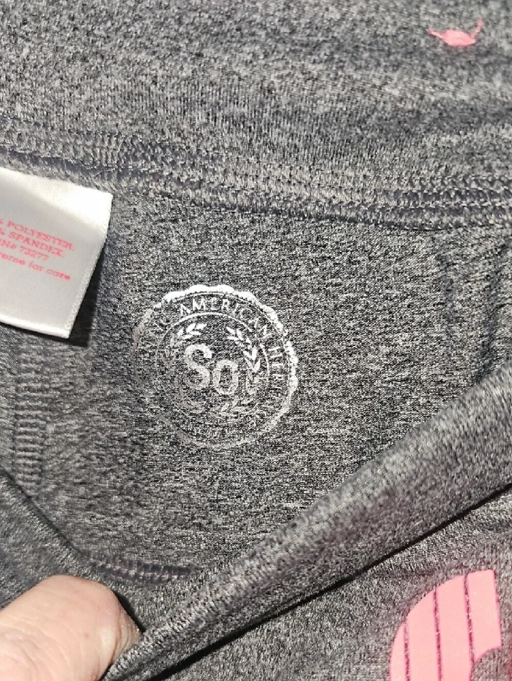 SO 'Stay Strong' Athletic Long Sleeve Tee & Pants Set - Blue, Gray, Pink Size 12